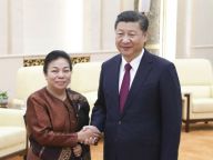 习近平会见老挝人革党中央总书记特使
