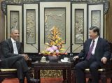 习近平会见美国前总统奥巴马