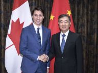 汪洋会见加拿大总理特鲁多