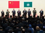 澳门举行酒会庆祝回归祖国十八周年
