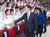 张高丽接见平昌冬奥会中国代表团