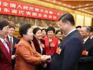 习近平参加山东代表团审议