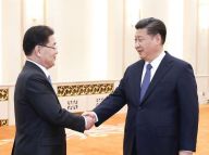 习近平会见韩国总统特使郑义溶