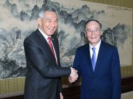 王岐山会见新加坡总理李显龙