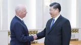 习近平会见世界经济论坛主席施瓦布