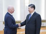 习近平会见世界经济论坛主席施瓦布