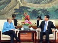栗战书会见德国总理默克尔