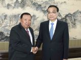 李克强会见老挝人民革命党中央总书记、国家主席本扬