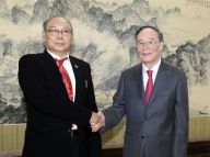 王岐山会见缅甸联邦议会议长