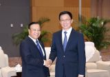 韩正会见老挝副总理宋迪