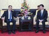 王沪宁会见摩洛哥首相奥斯曼尼