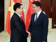 韩正会见出席第十五届中国—东盟博览会各国领导人