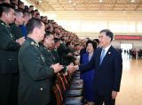 汪洋慰问宁夏军区和驻宁部队官兵代表、武警宁夏总队官兵代表并会见政法系统代表