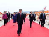 汪洋率中央代表团飞抵银川出席宁夏回族自治区成立60周年庆祝活动