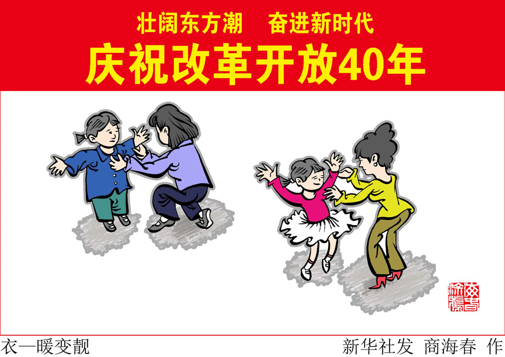 动图漫画改革开放40年生活之变1