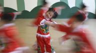 排练“中国娃” 迎接中国年
