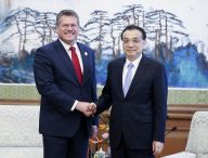 李克强会见欧盟委员会副主席谢夫乔维奇