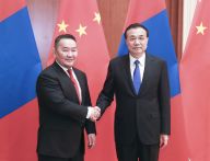 李克强会见蒙古国总统巴特图勒嘎