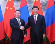 习近平同蒙古国总统巴特图勒嘎举行会谈