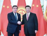 习近平会见吉尔吉斯斯坦总统热恩别科夫