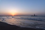 北戴河景区海上日出显壮观