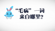 《好兔为什么》34：“毛病”一词来自哪里？
