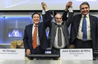联合国粮农组织举行总干事交接仪式