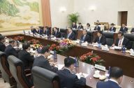 汪洋会见朝鲜、越南、老挝统一战线组织代表团