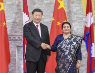 习近平会见尼泊尔总统班达里