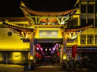 留坝老街夜色