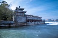 冬天的北海公园清新美丽
