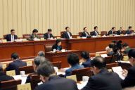 十三届全国人大常委会第十五次会议举行第三次全体会议 栗战书出席会议