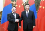 习近平同蒙古国总统巴特图勒嘎会谈