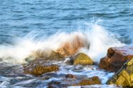 河北：北戴河惊涛拍岸逐浪高