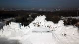 太阳岛“雪博会”“神龙”出“雪”