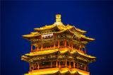 京西明珠永定楼 灯光璀璨迎新年