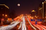 元宵佳节夜景美（月亮二次曝光）