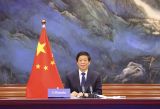 栗战书同白俄罗斯国民会议共和国院主席科恰诺娃、代表院主席安德烈琴科举行会谈