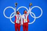 跳水——女子双人三米跳板决赛：施廷懋/王涵夺冠