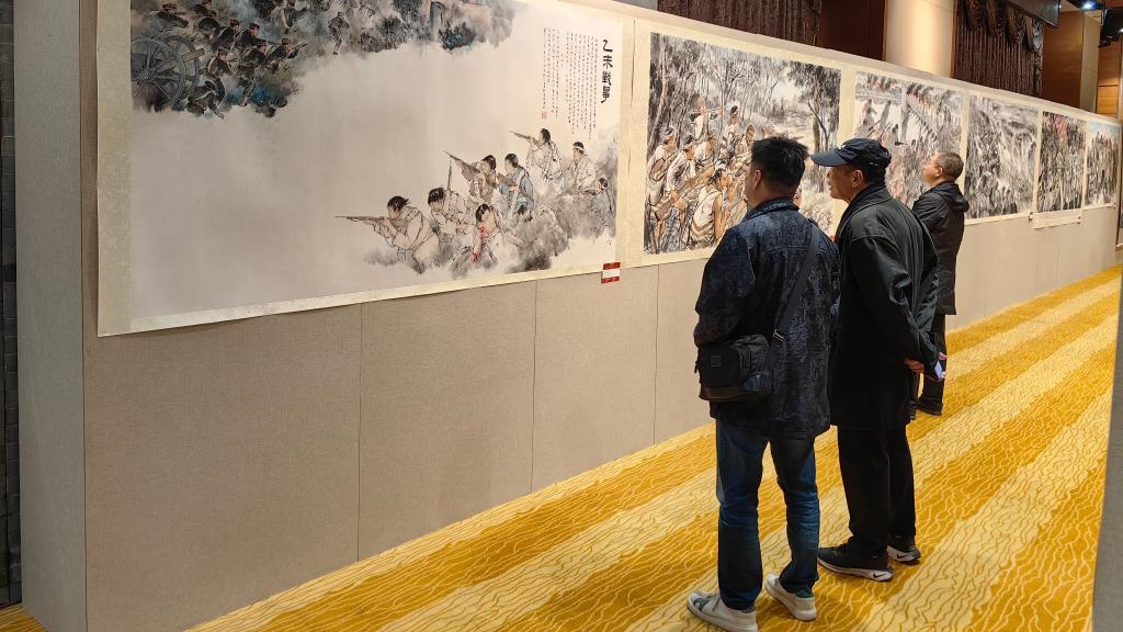 海峡两岸书画名家纪念抗战胜利暨台湾光复80周年主题创作展在京开幕