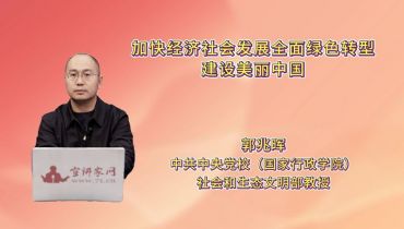 加快经济社会发展全面绿色转型 建设美丽中国