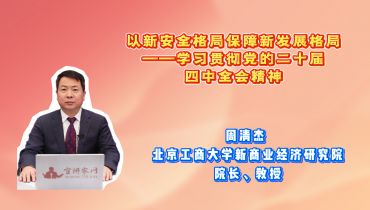 以新安全格局保障新发展格局——学习贯彻党的二十届四中全会精神