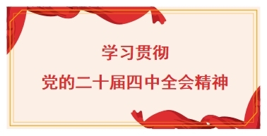 学习贯彻党的二十届四中全会精神