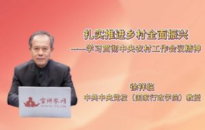 扎实推进乡村全面振兴——学习贯彻中央农村工作会议精神