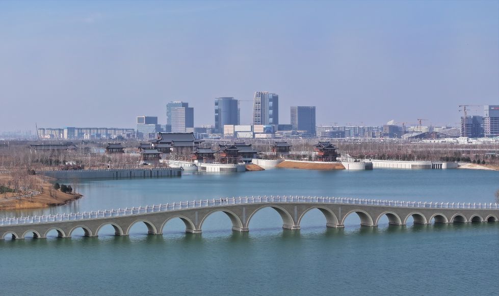 雄安新区启动区景色(2026年3月15日摄,无人机照片)。 新华社记者 杨世尧 摄