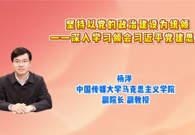 坚持以党的政治建设为统领——深入学习领会习近平党建思想