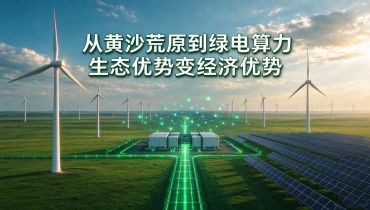 从黄沙荒原到绿电算力 生态优势变经济优势